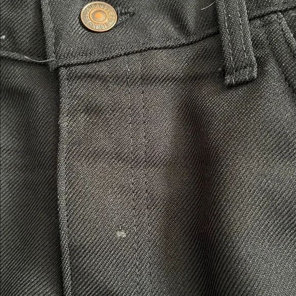 Vintage Levi's Sta-Prest Dacron Polyester Black Pants Men’s Size 38 x 29 - Picture 4 of 7